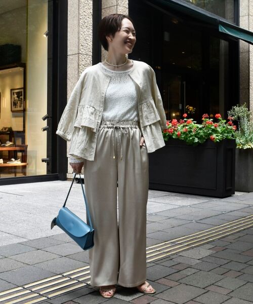 le.coeur blanc / ルクールブラン カットソー | ストレッチレースクルーネックカットソー | 詳細23