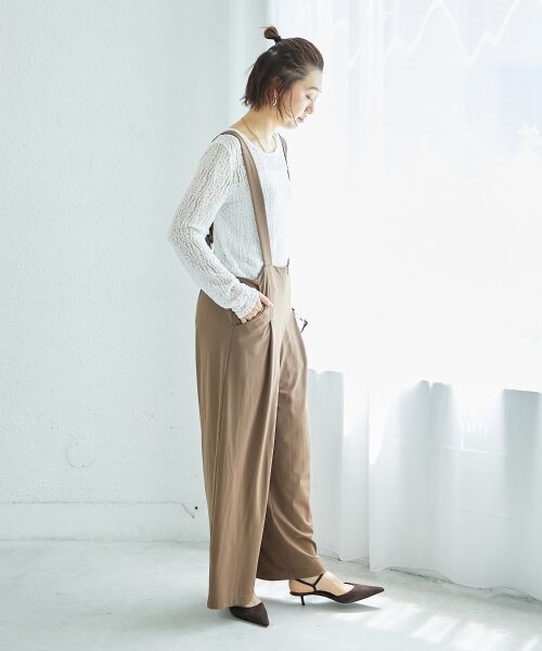 le.coeur blanc / ルクールブラン カットソー | ストレッチレースクルーネックカットソー | 詳細27