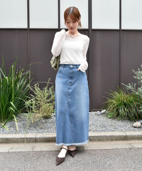 le.coeur blanc / ルクールブラン カットソー | ストレッチレースクルーネックカットソー | 詳細8