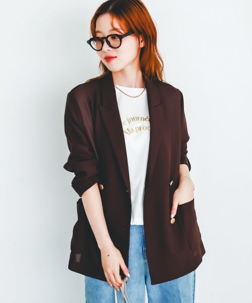 le.coeur blanc / ルクールブラン Tシャツ | 《手洗い可能》ドロストハクプリントTシャツ | 詳細14