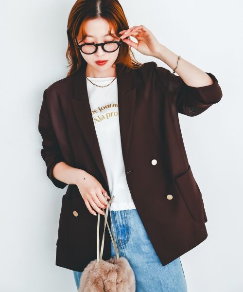 le.coeur blanc / ルクールブラン Tシャツ | 《手洗い可能》ドロストハクプリントTシャツ | 詳細15