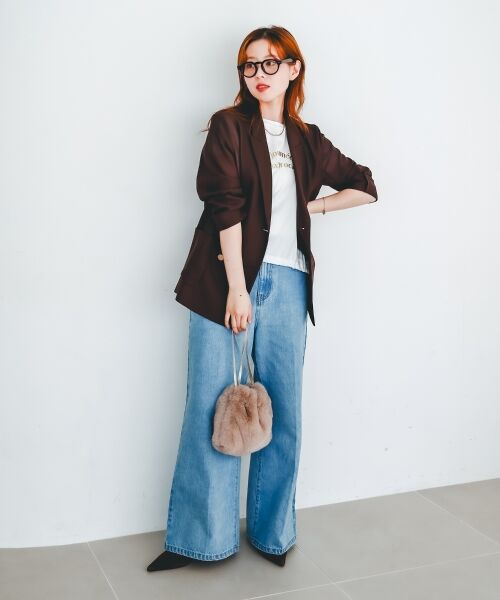 le.coeur blanc / ルクールブラン Tシャツ | 《手洗い可能》ドロストハクプリントTシャツ | 詳細16