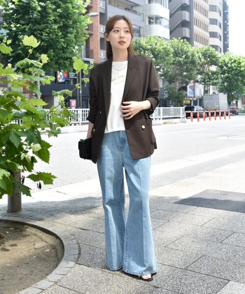 le.coeur blanc / ルクールブラン Tシャツ | 《手洗い可能》ドロストハクプリントTシャツ | 詳細2