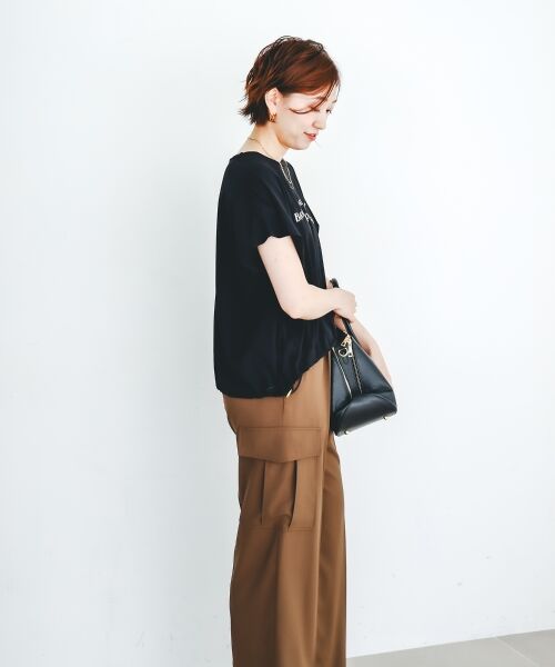 le.coeur blanc / ルクールブラン Tシャツ | 《手洗い可能》ドロストハクプリントTシャツ | 詳細20