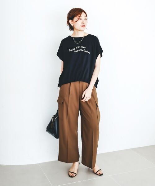 le.coeur blanc / ルクールブラン Tシャツ | 《手洗い可能》ドロストハクプリントTシャツ | 詳細21