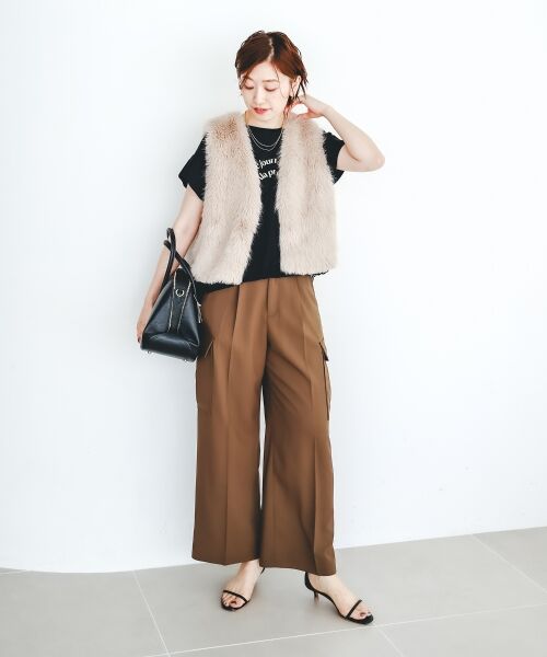 le.coeur blanc / ルクールブラン Tシャツ | 《手洗い可能》ドロストハクプリントTシャツ | 詳細24