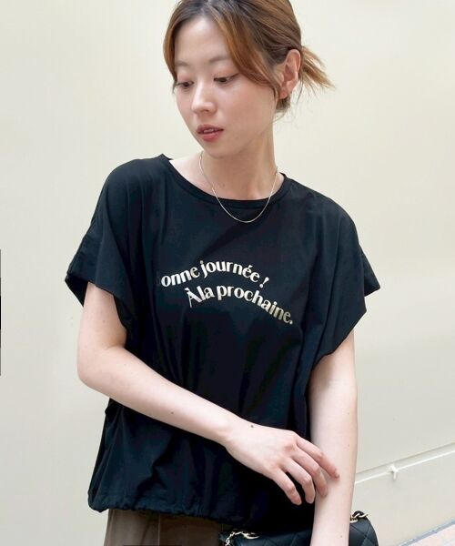 le.coeur blanc / ルクールブラン Tシャツ | 《手洗い可能》ドロストハクプリントTシャツ | 詳細26