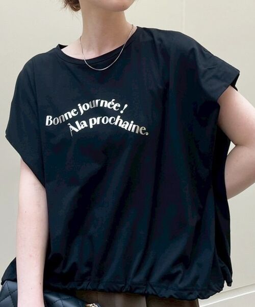 le.coeur blanc / ルクールブラン Tシャツ | 《手洗い可能》ドロストハクプリントTシャツ | 詳細29