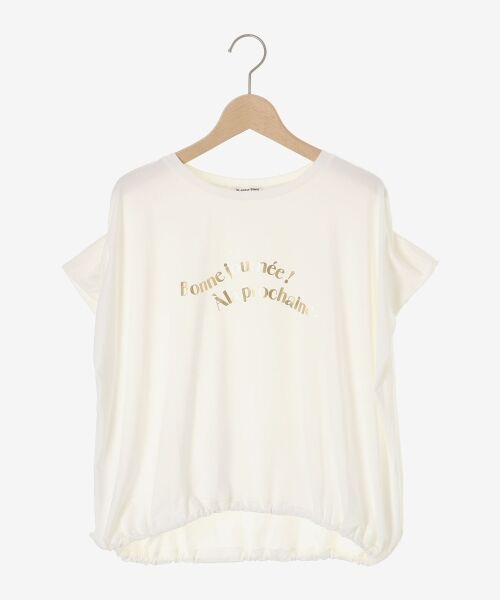 le.coeur blanc / ルクールブラン Tシャツ | 《手洗い可能》ドロストハクプリントTシャツ | 詳細5