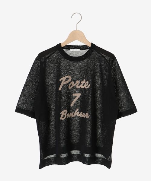 le.coeur blanc / ルクールブラン ニット・セーター | 《手洗い可能》シアー刺繍ハーフスリーブニット | 詳細27