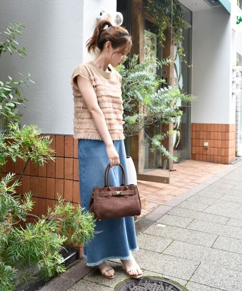 le.coeur blanc / ルクールブラン ニット・セーター | チュールフリルフレンチニット | 詳細10