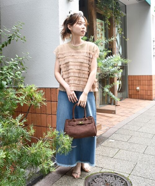 le.coeur blanc / ルクールブラン ニット・セーター | チュールフリルフレンチニット | 詳細11