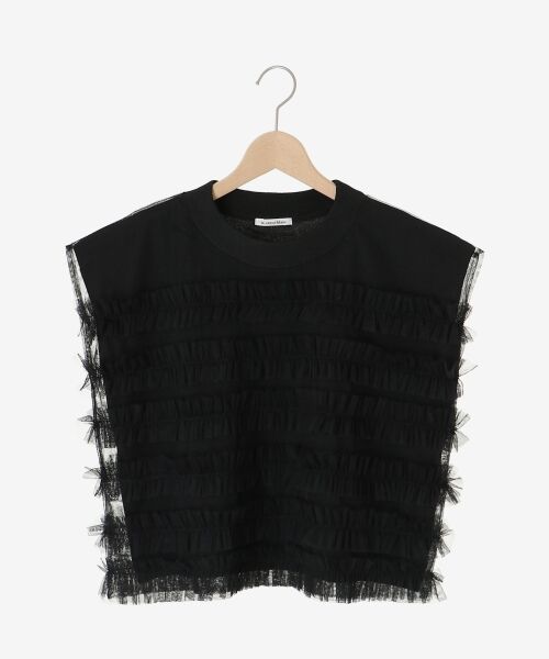 le.coeur blanc / ルクールブラン ニット・セーター | チュールフリルフレンチニット | 詳細12