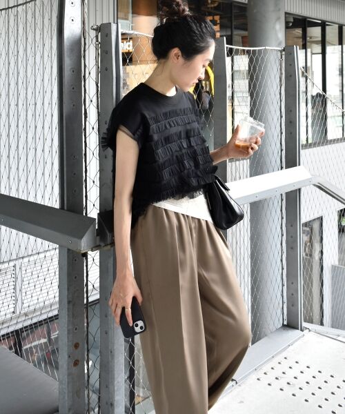 le.coeur blanc / ルクールブラン ニット・セーター | チュールフリルフレンチニット | 詳細16