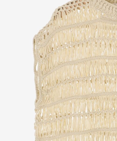 le.coeur blanc / ルクールブラン ベスト | 《手洗い可能》透かし編みデザインニットベスト | 詳細23