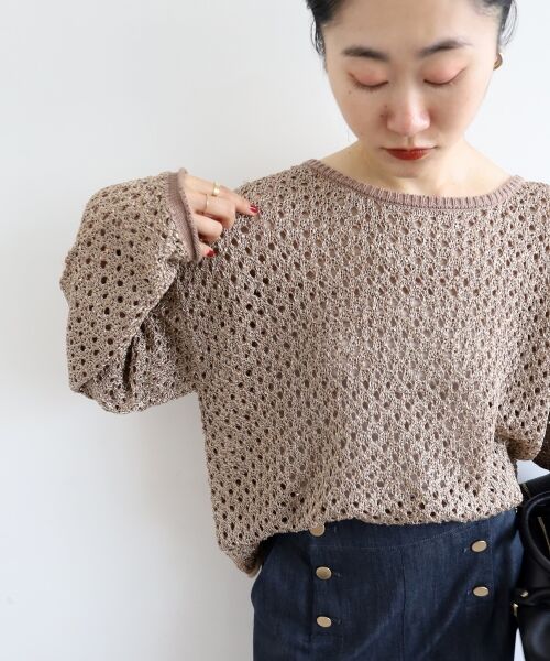 le.coeur blanc / ルクールブラン ニット・セーター | スパンコールメッシュニットプルオーバー | 詳細13