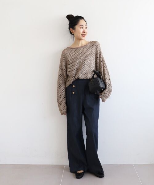 le.coeur blanc / ルクールブラン ニット・セーター | スパンコールメッシュニットプルオーバー | 詳細17