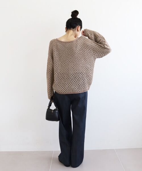 le.coeur blanc / ルクールブラン ニット・セーター | スパンコールメッシュニットプルオーバー | 詳細19