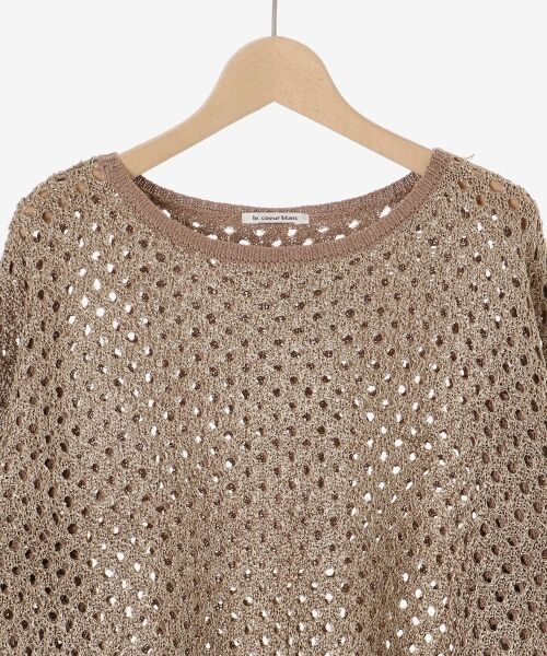le.coeur blanc / ルクールブラン ニット・セーター | スパンコールメッシュニットプルオーバー | 詳細25