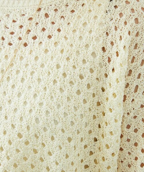 le.coeur blanc / ルクールブラン ニット・セーター | スパンコールメッシュニットプルオーバー | 詳細8