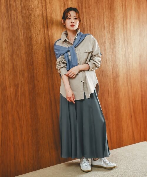 le.coeur blanc / ルクールブラン カーディガン・ボレロ | 《手洗い可能》ハイゲージワイドVネックカーディガン | 詳細10