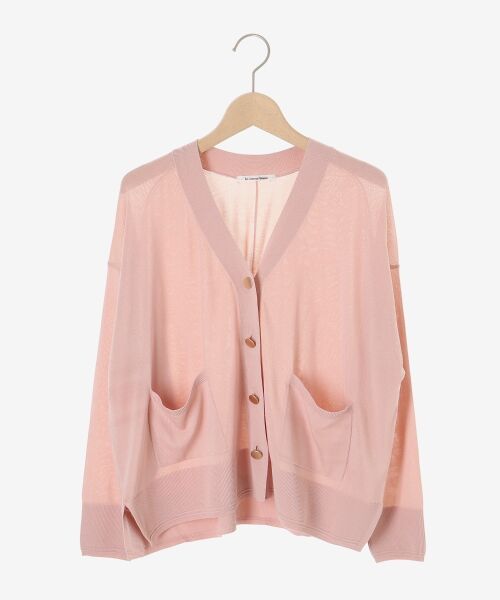 le.coeur blanc / ルクールブラン カーディガン・ボレロ | 《手洗い可能》ハイゲージワイドVネックカーディガン | 詳細15