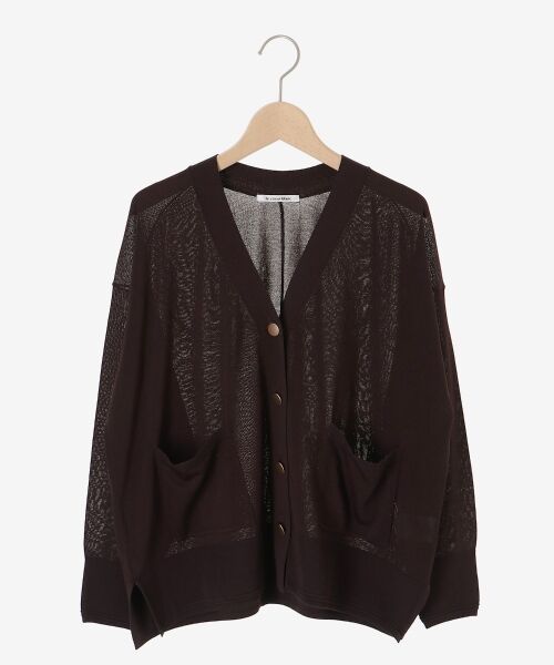 le.coeur blanc / ルクールブラン カーディガン・ボレロ | 《手洗い可能》ハイゲージワイドVネックカーディガン | 詳細30