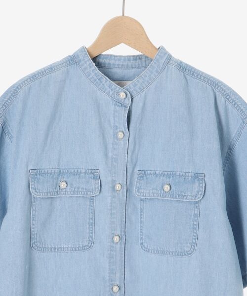 le.coeur blanc / ルクールブラン シャツ・ブラウス | スタンドネックパールボタンハーフスリーブシャツ | 詳細27