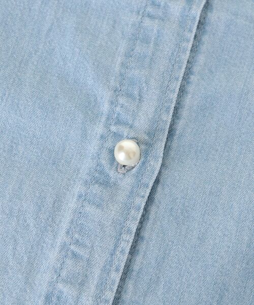le.coeur blanc / ルクールブラン シャツ・ブラウス | スタンドネックパールボタンハーフスリーブシャツ | 詳細30