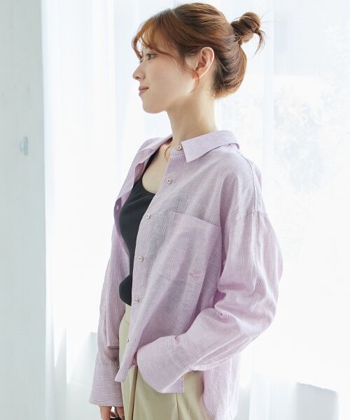 le.coeur blanc / ルクールブラン シャツ・ブラウス | コットン麻コンパクトシャツ | 詳細11