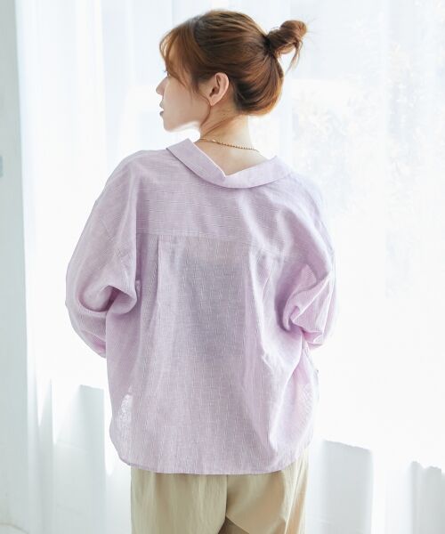le.coeur blanc / ルクールブラン シャツ・ブラウス | コットン麻コンパクトシャツ | 詳細13