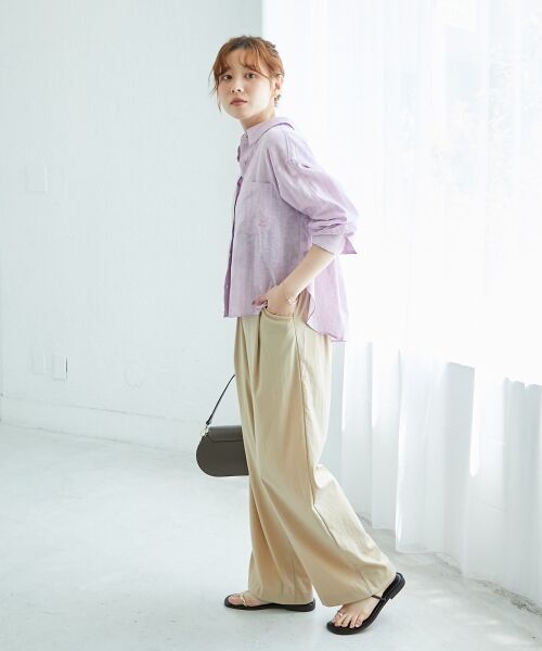 le.coeur blanc / ルクールブラン シャツ・ブラウス | コットン麻コンパクトシャツ | 詳細19