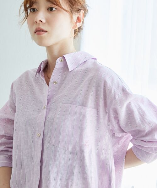 le.coeur blanc / ルクールブラン シャツ・ブラウス | コットン麻コンパクトシャツ | 詳細2