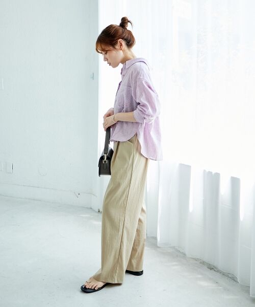 le.coeur blanc / ルクールブラン シャツ・ブラウス | コットン麻コンパクトシャツ | 詳細20