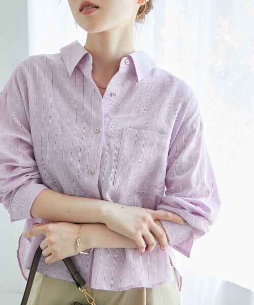 le.coeur blanc / ルクールブラン シャツ・ブラウス | コットン麻コンパクトシャツ | 詳細3