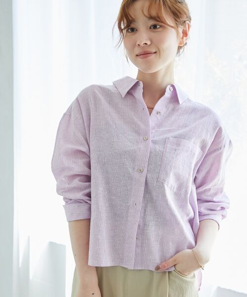 le.coeur blanc / ルクールブラン シャツ・ブラウス | コットン麻コンパクトシャツ | 詳細5