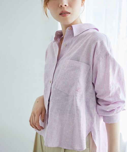 le.coeur blanc / ルクールブラン シャツ・ブラウス | コットン麻コンパクトシャツ | 詳細6