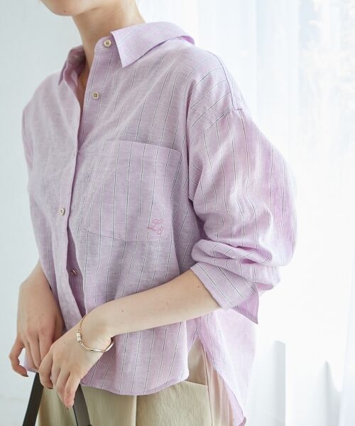 le.coeur blanc / ルクールブラン シャツ・ブラウス | コットン麻コンパクトシャツ | 詳細8