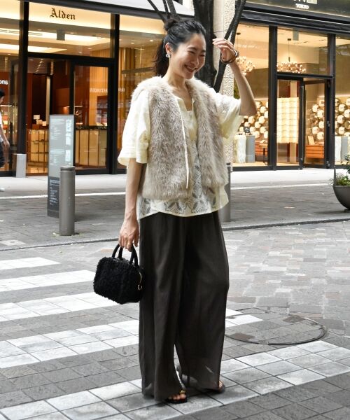 le.coeur blanc / ルクールブラン シャツ・ブラウス | 《手洗い可能》パッチワーク風レーススキッパーブラウス | 詳細17