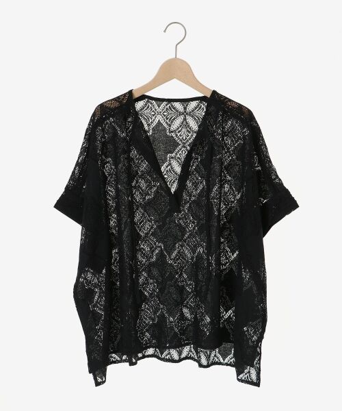 le.coeur blanc / ルクールブラン シャツ・ブラウス | 《手洗い可能》パッチワーク風レーススキッパーブラウス | 詳細26