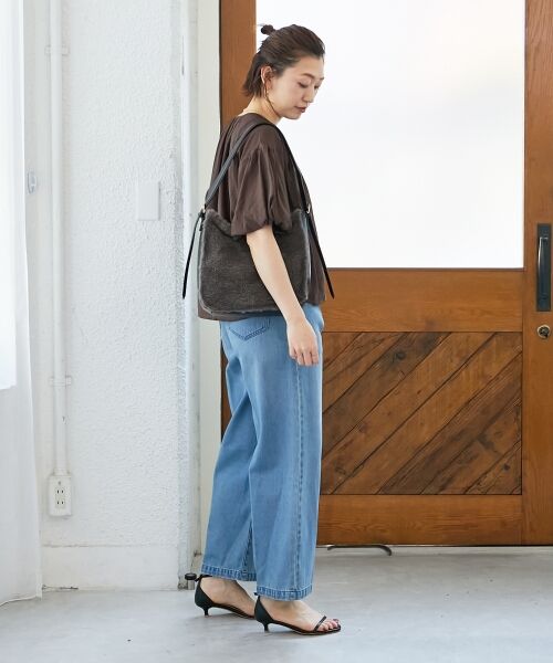 le.coeur blanc / ルクールブラン シャツ・ブラウス | 《手洗い可能》サテンノーカラーバルーンブラウス | 詳細10