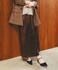 le.coeur blanc / ルクールブラン ロング・マキシ丈スカート | 《手洗い可能》シャイニーナロースカート