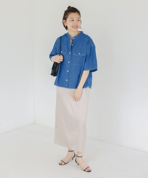 le.coeur blanc / ルクールブラン ロング・マキシ丈スカート | 《手洗い可能》シャイニーナロースカート | 詳細17