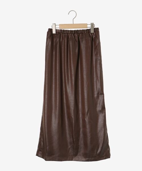 le.coeur blanc / ルクールブラン ロング・マキシ丈スカート | 《手洗い可能》シャイニーナロースカート | 詳細27