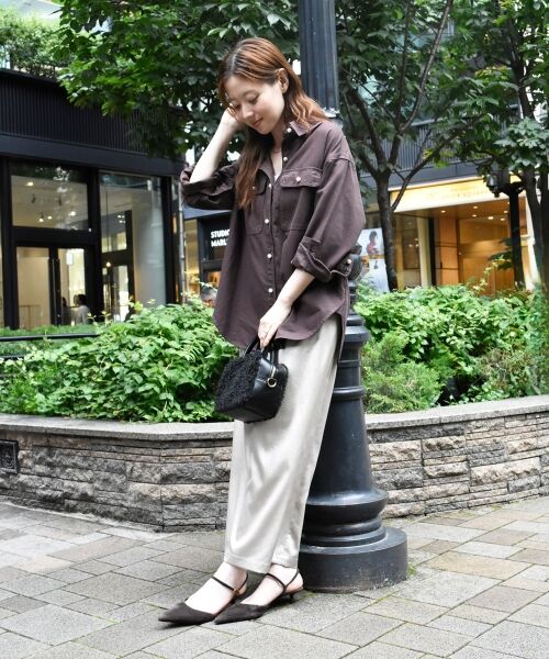 le.coeur blanc / ルクールブラン ロング・マキシ丈スカート | 《手洗い可能》シャイニーナロースカート | 詳細5