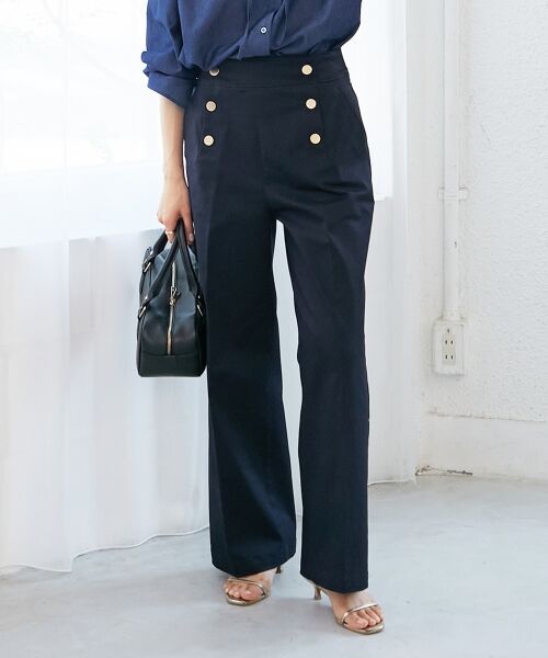 le.coeur blanc / ルクールブラン その他パンツ | 《手洗い可能》マリンワイドパンツ | 詳細12