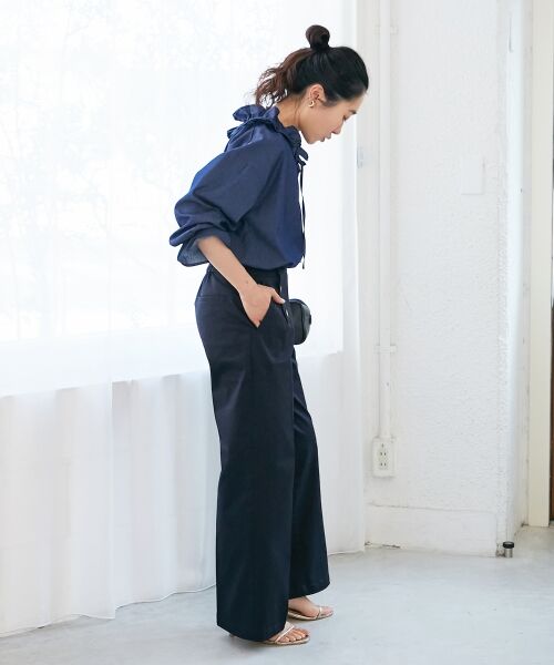 le.coeur blanc / ルクールブラン その他パンツ | 《手洗い可能》マリンワイドパンツ | 詳細15