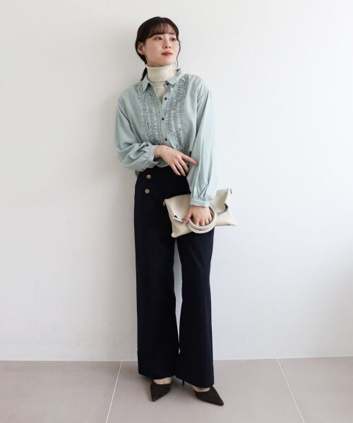 le.coeur blanc / ルクールブラン その他パンツ | 《手洗い可能》マリンワイドパンツ | 詳細18