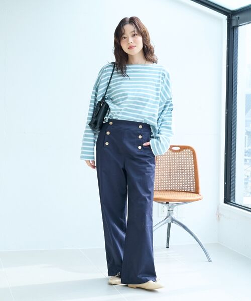 le.coeur blanc / ルクールブラン その他パンツ | 《手洗い可能》マリンワイドパンツ | 詳細19