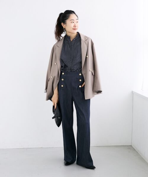 le.coeur blanc / ルクールブラン その他パンツ | 《手洗い可能》マリンワイドパンツ | 詳細4